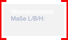 Wandschrank Mae L/B/H: